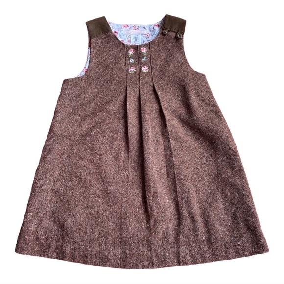 Janie and Jack Brown Trapeze Jumper 18-24 Mos. [K82] - Picture 1 of 5